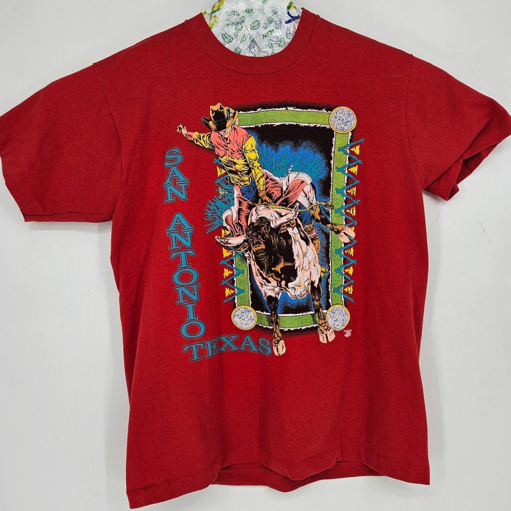 Vintage Screen Stars Best‎ Shirt Mens XL San Antonio Texas Rodeo Single Stitch
